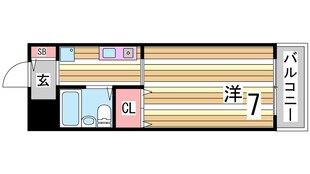 中山手ガーデンパレスB棟の物件間取画像